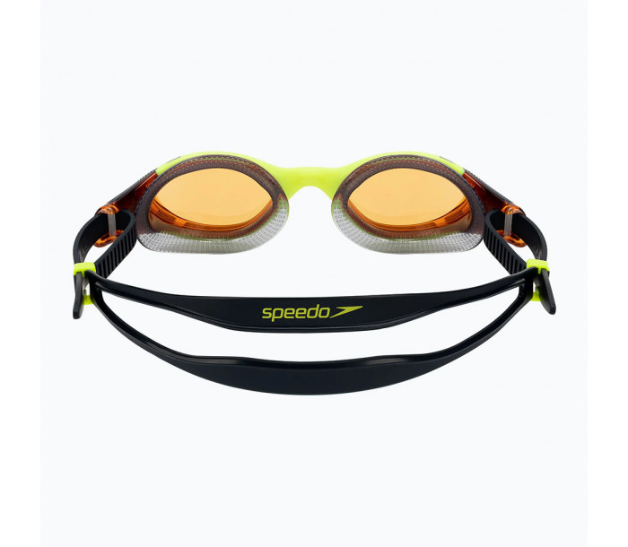 Очки для плавания "SPEEDO Biofuse 2.0", 8-00233214507, ОРАНЖЕВЫЕ линзы, жёлтая оправа-фото 2 hover image